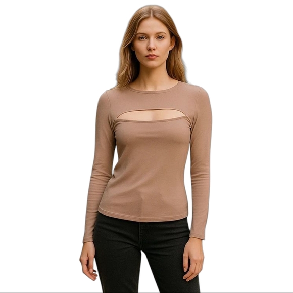 L'agence Jocelyn Cutout Sweater Petal Pink  XSmall NWT - Picture 1 of 8